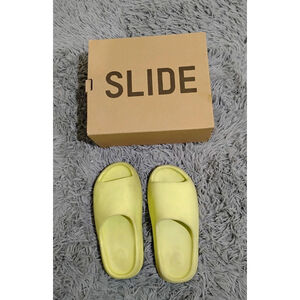 Adidas Yeezy Slide Green Glow Men Size 6 Shoes HQ6447